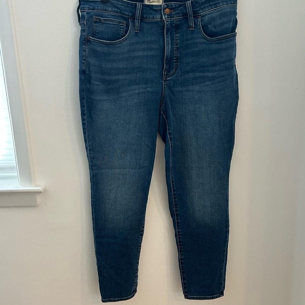 Madewell Blue Ankle Curvy Cropped Jeans Slim Fit, Size 18W NWT